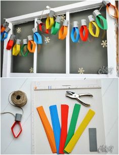 The holiday decorating season is nearly among us and I could not be more excited. I started weeks ago making so many DIY Christmas ornaments and decorations. I typically make a lovely garland for my Diy Garland Ideas, Garland Ideas, Preschool Christmas, Christmas Classroom, Diy Garland, Groundhog Day, Christmas Crafts For Kids, Holiday Decorating, Winter Crafts