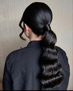 High Neck Dress Hair, Bridesmaid Ponytail, Hairstyles Balayage, Black Hair Updo Hairstyles, Pretty Braids, Wavy Ponytail, Bridal Hair Updo, Hair Advice