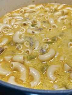 Mexican Green Chile Ground Beef Macaroni Sopita - RECIPES