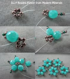 the instructions for making beaded flowers from modern materials