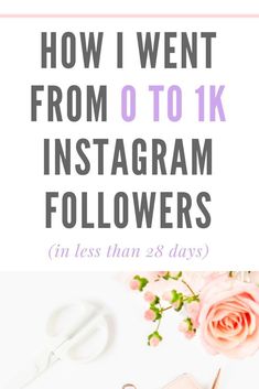 the words how i went from 0 to 10k instagram followers in less than 3 days