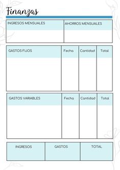 a printable menu with the words finans and an image of flowers on it