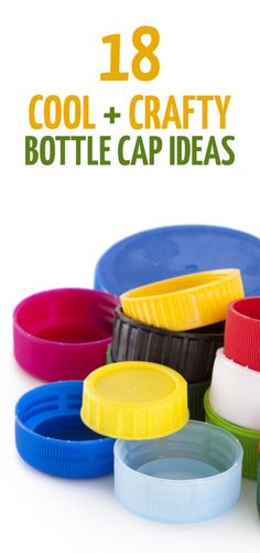 Bottle Cap Crafts For Kids, Plastic Bottle Cap Crafts, Fun Things To Make, Beer Bottle Cap Crafts, Cheap Flower Pots, Bottle Top Crafts