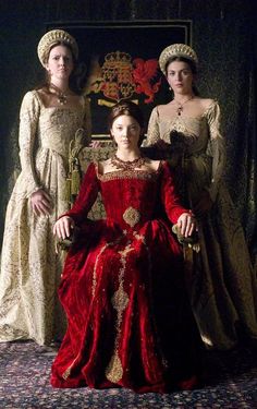 The Tudors Costumes, Elizabethan Clothing, Royal Marriage, Tudor Costumes, The Tudors, Three Women