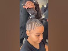 Cornrow Into A Ponytail, Braids And Weave Ponytail, Braids Into Weave Ponytail, Feed In Braids With Curly Ponytail, Braids With High Ponytail, Straight Up With Curls Braids, Braid Weave Ponytail, Cornrows With Ponytail Extensions, Braided Up Ponytail With Curls