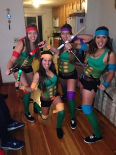 Teenage Mutant Ninja Turtles Costume, Turtle Costume, Superhero Squad, Ninja Turtle Costume, Tmnt Girls, Turtle Costumes, Best Friend Halloween Costumes, Trio Halloween Costumes