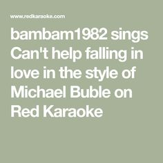 the text reads, obama 1932 sings can't help falling in love in the style of michael buble on red karaoke