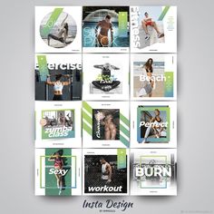 an image of a magazine cover with different photos and text on the front, including women's sports apparel