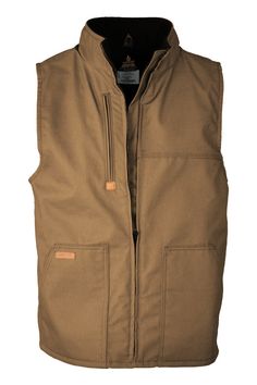 Brown fr fleece lined vest Coveralls Mens, Wind Blocking, Winter Wear Women, Cold Prevention, Father Shirts, Men's Outerwear, Outerwear Vest, Body Heat, Performance Fabric