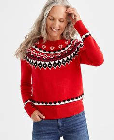 out of stock Fair Isle Sweaters, Fair Isle Pullover, Petite Sweaters, Sweaters Women, Mary Jane Shoes Womens, Under Dress, Holiday Sweater, Work Looks, Kids Sweater