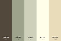 the color scheme for an interior paint palette with neutrals, browns and beiges