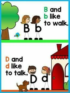 two posters with different words in the same language, one for children and one for adults