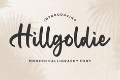 Hillgoldie Font Commercial font #commercialfont fonts #fonts font #font 4.1339 Calligraphy Fonts Handwritten, Minimal Font, Business Fonts, 1001 Fonts, Modern Calligraphy Fonts, Professional Fonts, Stylish Fonts