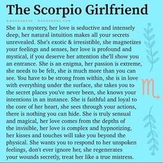 the scorpio girlfriend poem