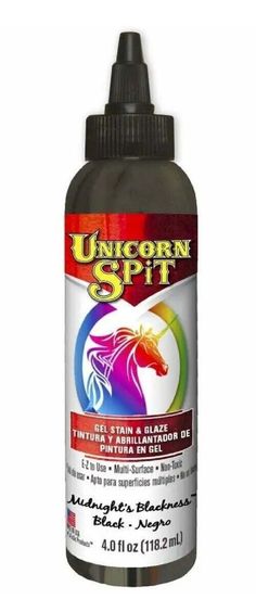 the bottle of unicorn spirit ink is brown