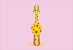 2D Cartoon Character Giraffe (1) | Images :: Behance