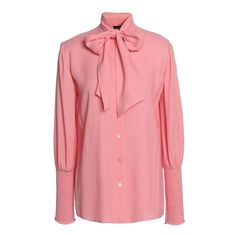 Love Moschino Bow Tie Neck Crepe Shirt Nwt Size 42 It Size 8 Color Pink Beautiful And Bold Love Moschino Bow Tie Neck Crepe Button Down Blouse. Features Neck Tie Bow, Pearlized Buttons, And Shirred Sleeve Detailing. Crepe Non-Stretchy Fabric Mid-Weight Fabric Imported Viscose 100% Approx 19” Ptp Approx 27” Long Smoke And Pet Free Home 007 Shirred Sleeve, Dressy Hats, Crepe Blouse, Tie Bow, Walker Boots, Love Moschino, Button Down Blouse, Fit N Flare Dress, Tie Neck