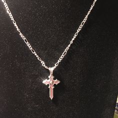 This Gothic Cross Is A Nice Heavy Piece Tibetan Silver Necklace Silver Gothic Cross Necklace, Gothic Cross Necklace, Xmas Wishlist, Gothic Cross, Gothic Crosses, Bracelets Patterns, Diy Bracelets Patterns, Pretty Style, Gothic Jewelry