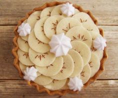 Kids Play Food, Felt Craft Projects, Impressive Desserts, Banana Cream Pie