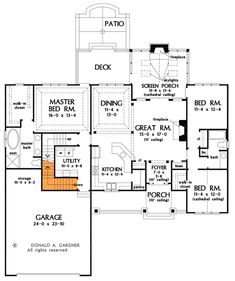 the first floor plan for this house