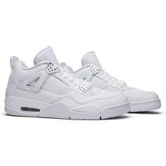 Air Jordan 4 Retro 'Pure Money' 2017 Jordan 4 Retro Pure Money, Back In 2006, Jordan 4 White, Pretty Sneakers, Jordan Retro 4, Trendy Shoes Sneakers, Pretty Shoes Sneakers, Jordan Shoes Retro, All Nike Shoes