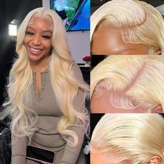 PRICES MAY VARY. 【613 Lace Front Wig Human Hair Quality】: 100% Unprocessed human hair body wave frontal wig , Super soft hair with natural looking, minimal shedding, tangle free and Ture to length.Glueless wigs human hair pre plucked with natural hairline, more baby hair around makes it more natural and beautiful. 【Blonde Lace Front Wigs Human Hair Advantage】: 613 hd lace frontal wig with swiss lace which is soft and breathable, suitable for most skins, easy to bleach knots, easy to install, nat 613 Frontal Wig, Body Wave Frontal, 613 Lace Front Wig, Body Wave Lace Front Wigs, Girl Hair Colors, Human Hair Wigs Blonde, Hair Care Oil, Blonde Lace Front Wigs, Front Lace Wigs