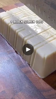 a video demonstrating how to use a block sticker to cut out plastic material for furniture