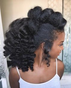 Full Ponytail, Heat Free Hairstyles, Natural Afro Hairstyles, Natural Hair Updo