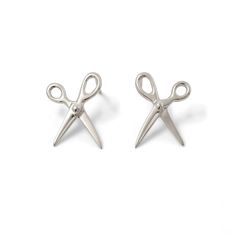 Scissor Earring Sterling Silver - Futaba Hayashi Scissor Tattoo, Tattoo Symbolism, Scissors Jewelry, Deeper Meaning, Cruelty Free Brands, Funky Earrings, Fashion Institute, Single Earring, Recycled Sterling Silver