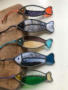 Stained Glass Gifts, Painted Fish, Hanging Tree, Stained Glass Paint, Stained Glass Suncatchers, Stained Glass Christmas