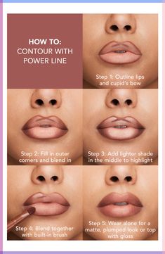 Teknik Makeup, How To Contour, Makeup Tip, Beginners Eye Makeup, Makeup For Black Skin, Lip Makeup Tutorial