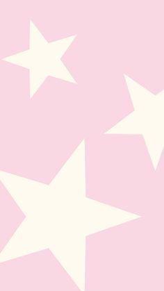 three white stars against a pink background