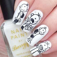 diary of a wimpy kid by katiescreativenails #nail #nails #nailart Falls Wallpapers, Kid Nails, Kids Nail Designs, Cute Nail Polish, Crazy Nail Art, Acrylic Ideas, Diary Of A Wimpy, Diary Of A Wimpy Kid, Pretty Nail Colors