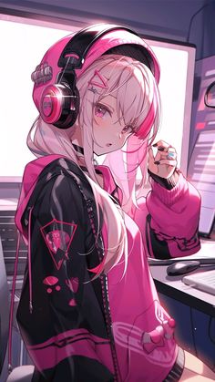 #aesthetic Cute Anime Girlboss Wallpaper, Kawaii Drawing, Gamers Anime, Cosplay Kawaii, Naruto Cosplay, Wallpaper Animes, Cute Doodles Drawings