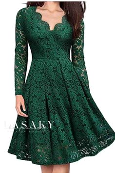 Lasaky - Sophisticated Christmas Lace Maxi Dress with Long Sleeves and Elegant Slip Dress Underlay Long Sleeve Elegant Dresses, Elegant Casual Dress, Mid Calf Dresses, Evening Gown Dresses, Winter Skirt, Formal Gown, Lace Maxi, Vestido Casual, Evening Gowns Formal