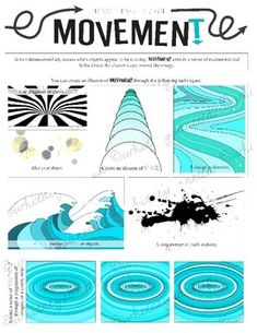 an article about movement and how to use it in your art project or workbook