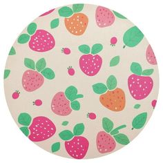 a white background with strawberrys and leaves on it