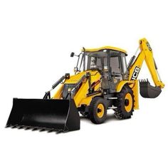 a yellow bulldozer is shown on a white background