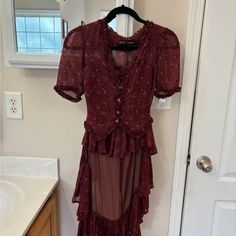 Size Small Rare Betsy Johnson Two-Piece Dress. You Can’t Find This One Anymore. It Is From The Early 80s . Good Condition With A Few Tiny Snag Holes On The Top That You Cannot See When You Have It On And Barely See You When It’s Hanging. Band Clothes, Whimsical Gothic, Dark And Mysterious, 2 Piece Dress, Vintage Betsey Johnson, Betsey Johnson Dresses, Question Everything, Betsy Johnson, Dresses Vintage