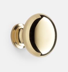 an image of a gold door knob on a white background