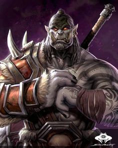 Orc Hairstyles, Warcraft Orc, Warcraft Characters, Art Alien, Animated Man, Heroic Fantasy, Pay Bills