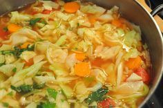 a large pot filled with lots of food on top of a stove