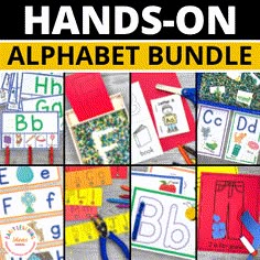 the alphabet worksheet bundle includes letters and numbers