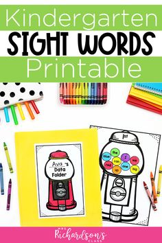 the free printable sight words worksheet for kids to practice their sight words