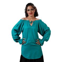 McGreedy Pirate Blouse Pirate Style, Pirate Fashion, Shoulder Stretch, Tying The Knot, Viscose Rayon