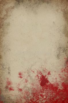 an old grungy paper background with red paint on the edges and white space for text