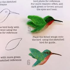 instructions on how to draw a hummingbird