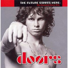 an advertisement for the doors album with a shirtless man pointing his finger at the camera