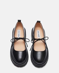 Witchy Shoes Modern Witch, Black Dressy Shoes, Black Fall Shoes, Steve Madden Landon, Trendy Casual Shoes, Comfortable Formal Shoes, Doc Martin Mary Janes, Steve Madden Mary Janes, Small Heels Outfit