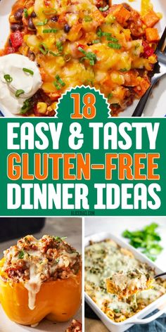 These 18 gluten-free recipes bring ease and taste to your dinner routine. With options ranging from light to hearty, these dishes make healthy gluten-free dining a breeze. Gluten Free Recipes For Kids Dinner, Gluten Free Recipes On A Budget, Fast Easy Gluten Free Dinner, 30 Minute Gluten Free Meals, Easy Fast Gluten Free Dinners, Quick And Easy Dinner Recipes Healthy Gluten Free, Simple Gf Meals, Gluten Dinner Recipes, Gluten Free Entertaining Recipes